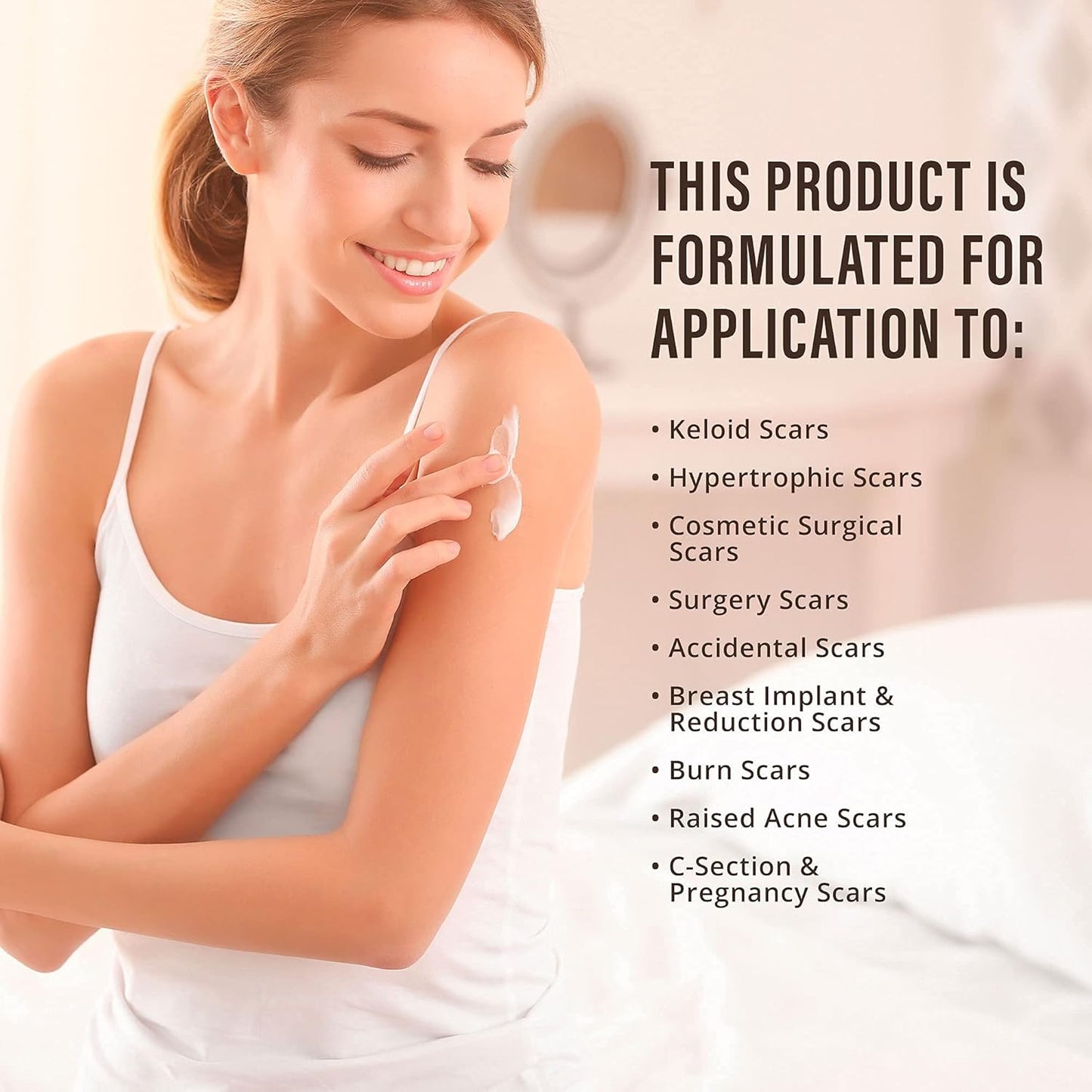 Scar Cream Gel, Silicone Scar Gel for C-Section, Stretch Marks, Acne, Surgery, Surgical Effective Treatment, Old and New Scars Management - 30g