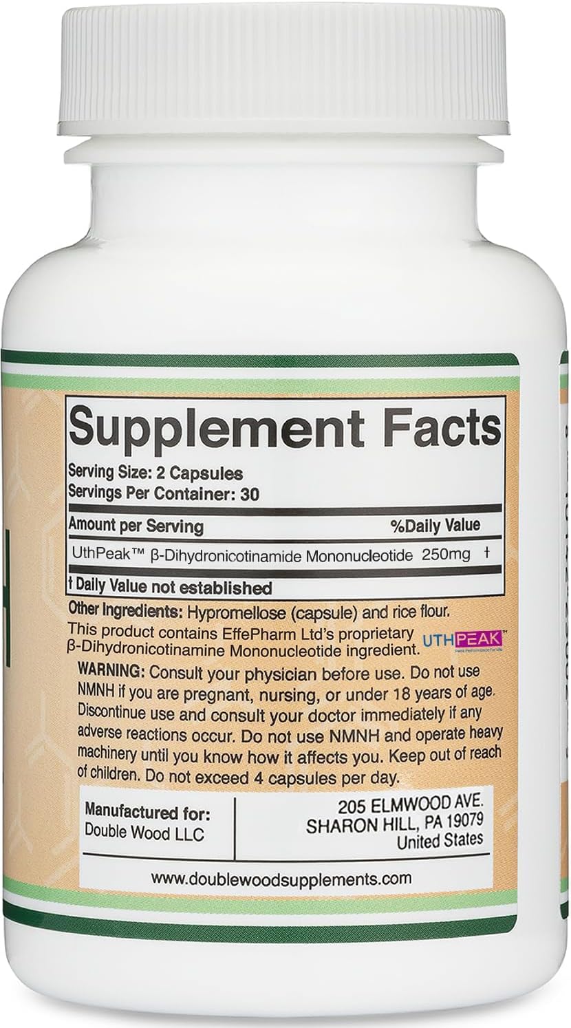 Double Wood NMNH 250 mg, 60 Capsules