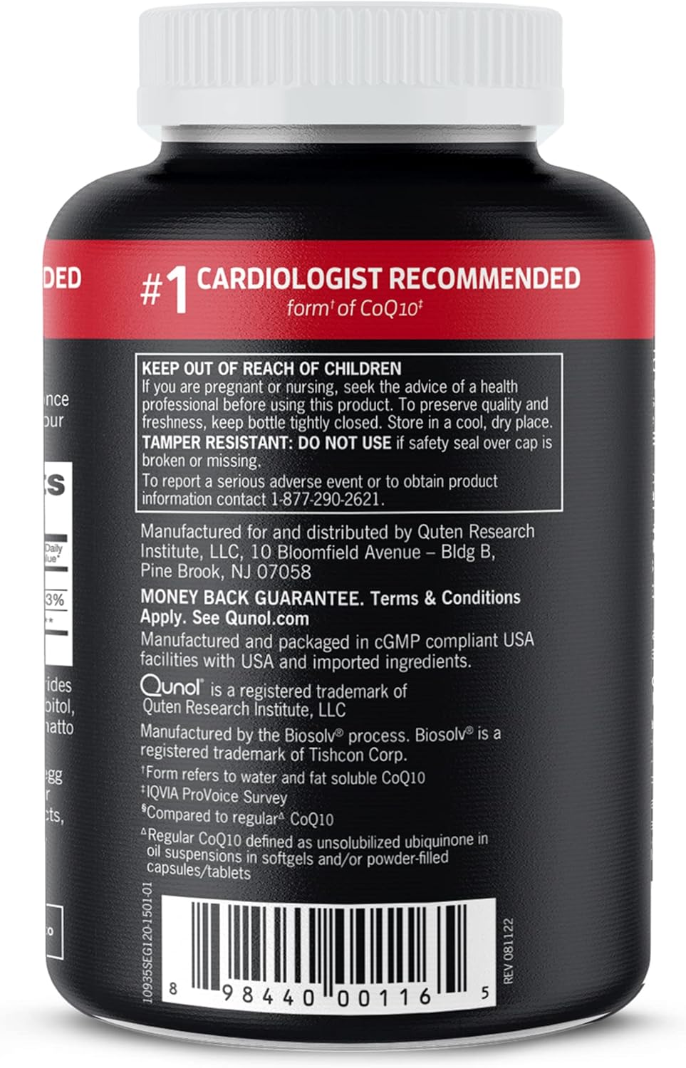 Qunol Ultra 3x Better Absorption Coenzyme Q10 Supplements - Antioxidant Supplement For Vascular And Heart Health & Energy Production - 4 Month Supply - 120 Count