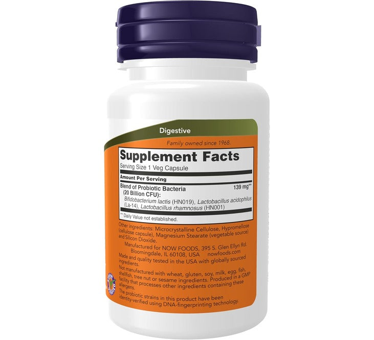 NOW Foods Supplements, Women's Probiotic, 20 Billion, 50 Veg Capsules