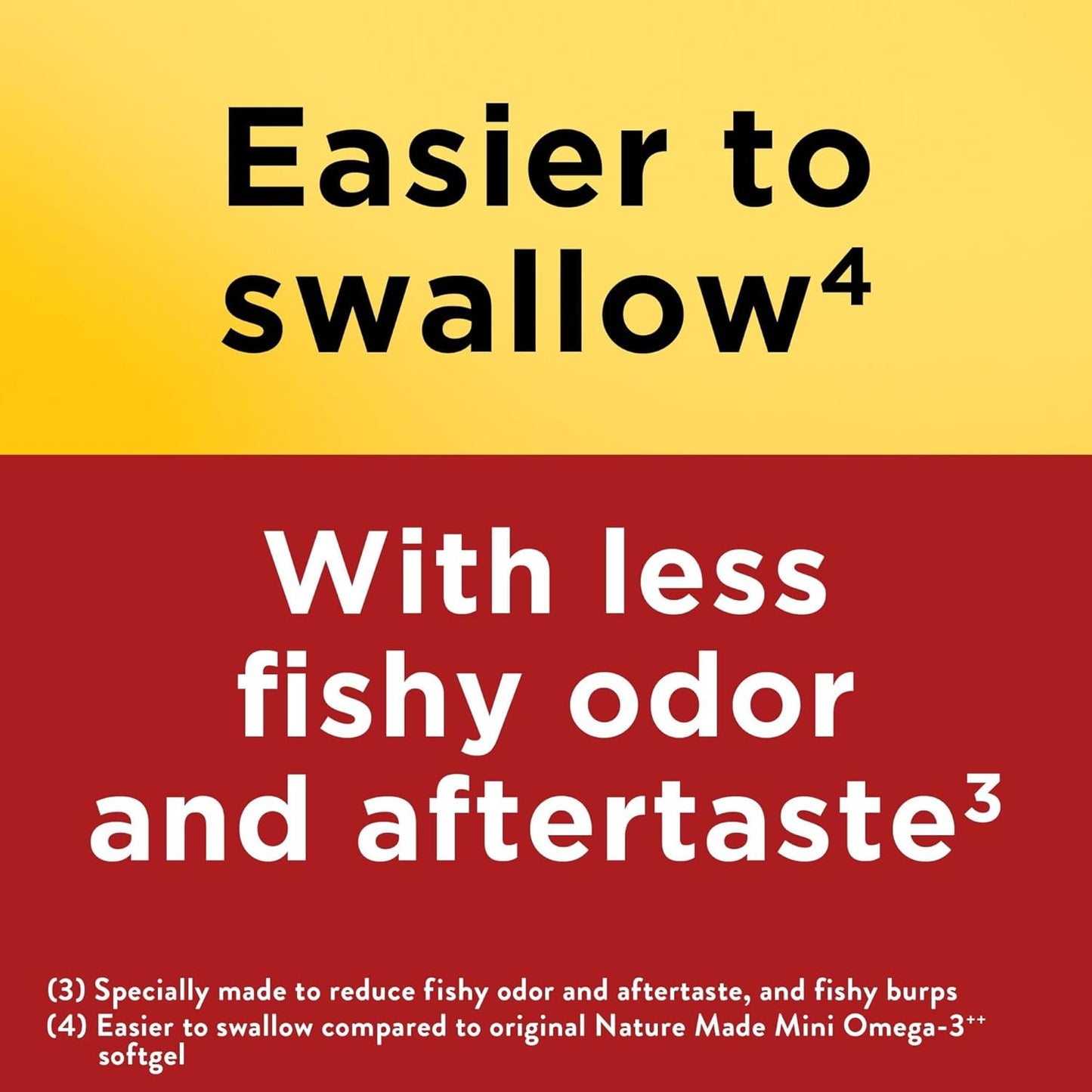 Nature Made Extra Strength Burp Less Omega 3 Fish Oil 1400 mg Minis, Fish Oil 60 Softgels