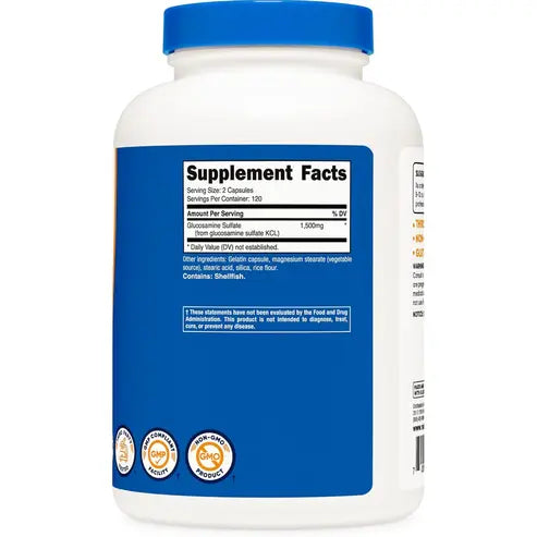 Nutricost Glucosamine Sulfate 750mg, 240 Capsules