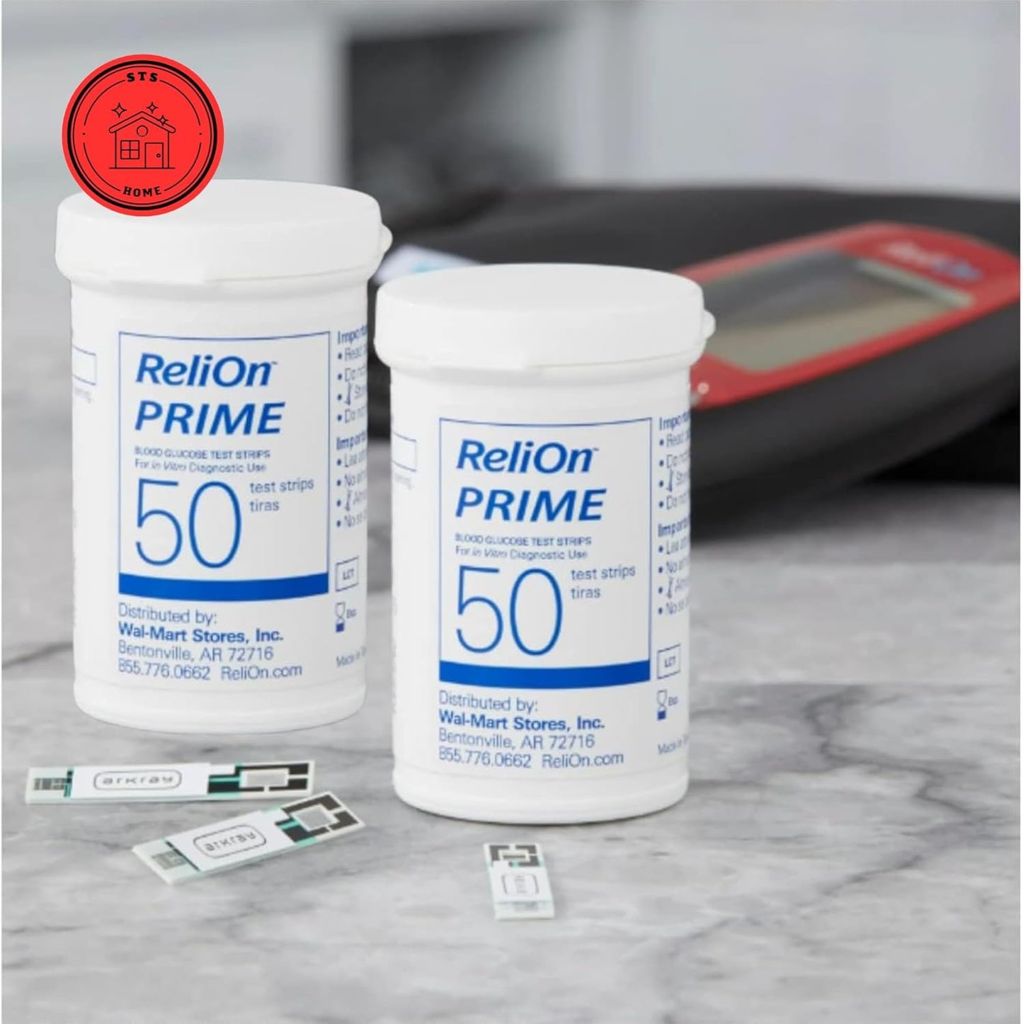 ReliOn Prime Blood Glucose Test Strips 100 Count