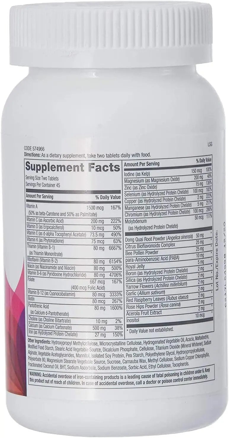 GNC Women's Active Multivitamin | Supports an Active Lifestyle | 30+ Nutrient Formula | Promotes Bone & Joint Health, Helps Energy Production |. GNC