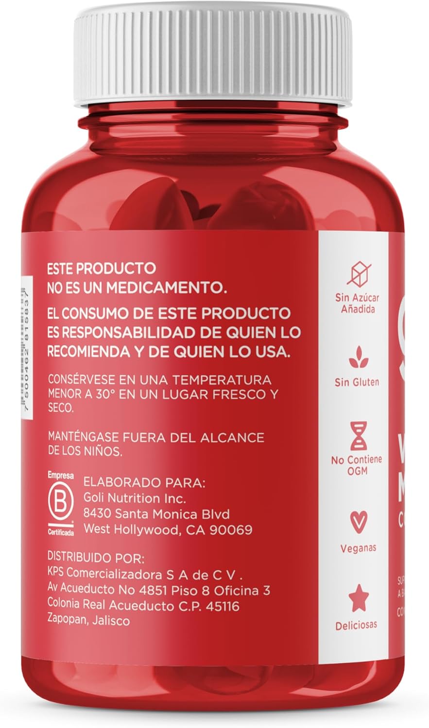 Goli Apple Cider Vinegar Gummy Vitamins - 60 Count