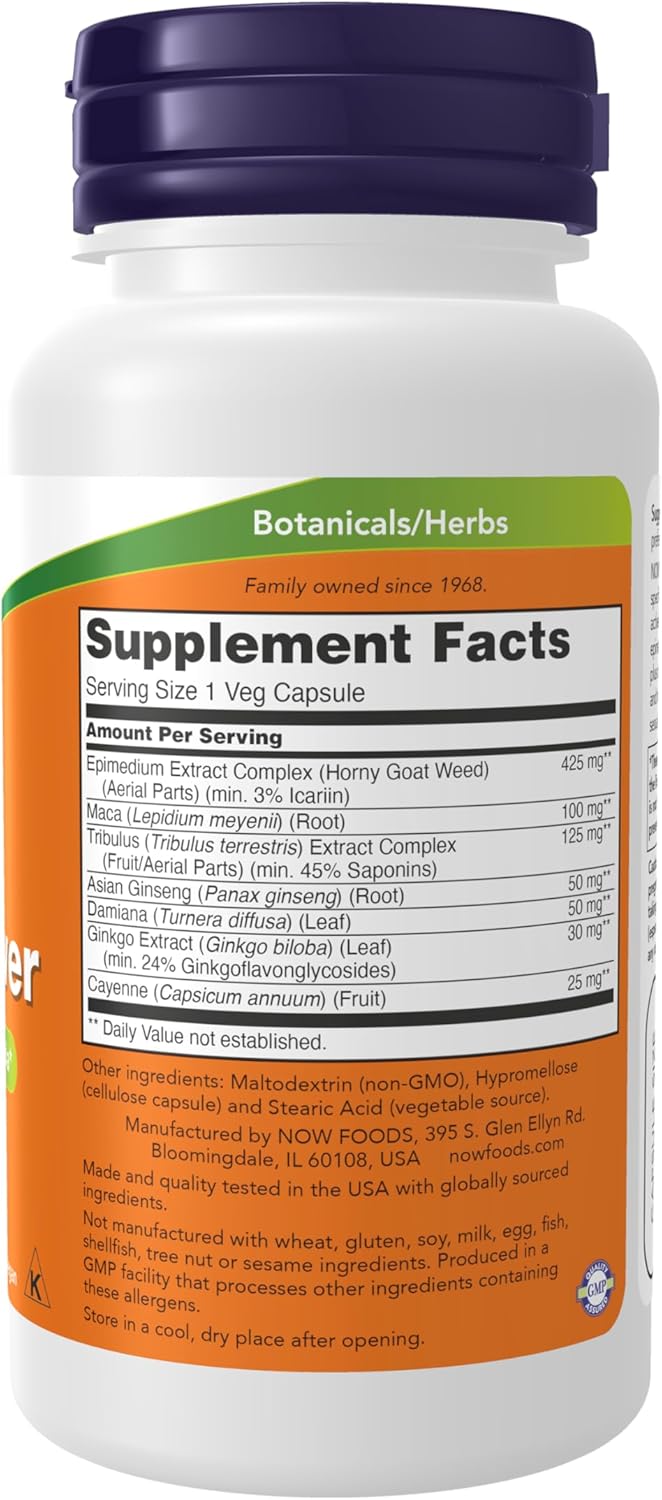 Now Foods Mens Virility Power, 60 Caps