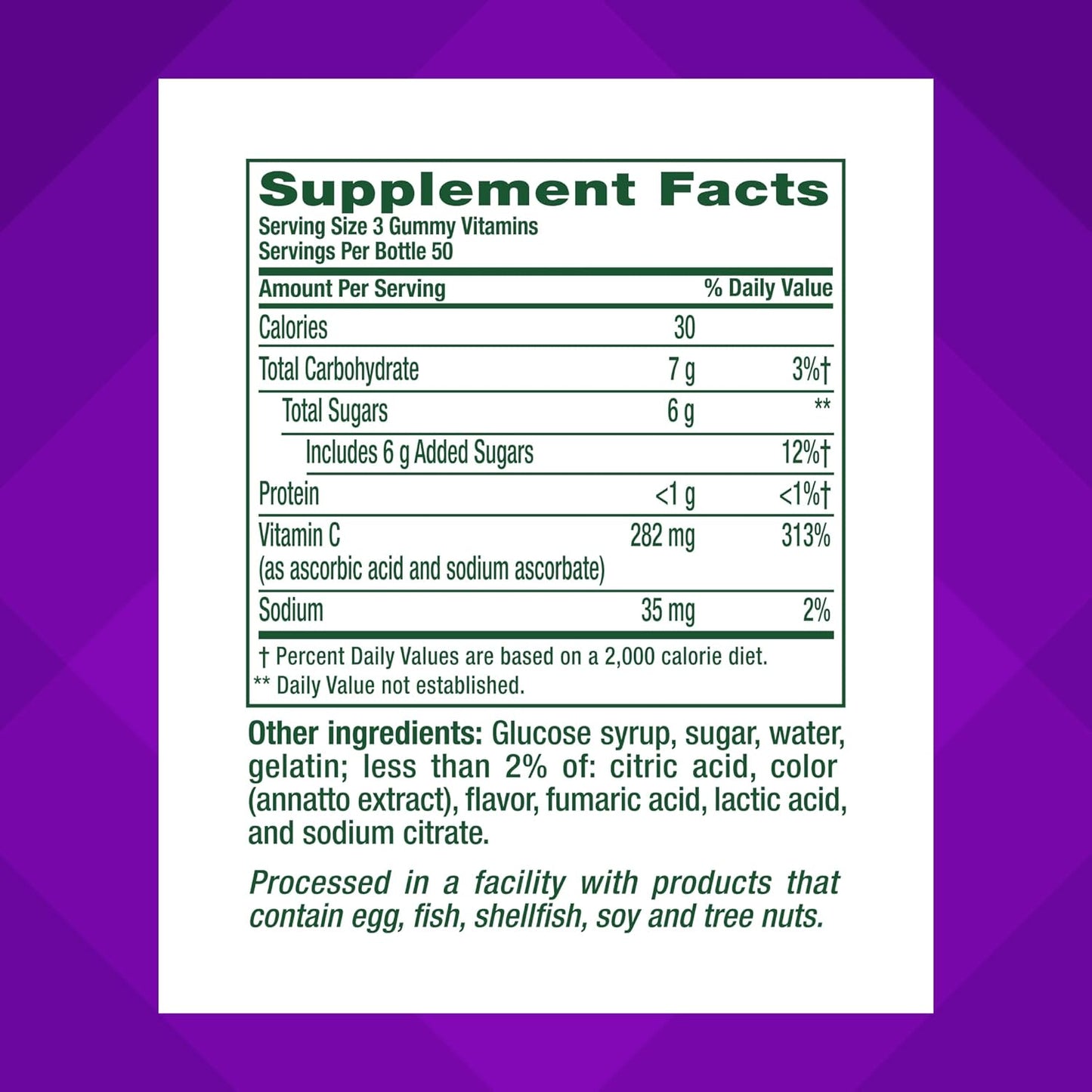 Vitafusion Power C Vitamin C Gummies for Immune Support, Orange Flavored, 282 mg Vitamin C, America’s Number 1 Gummy Vitamin Brand, 50 Day Supply, 150 Count Vitafusion