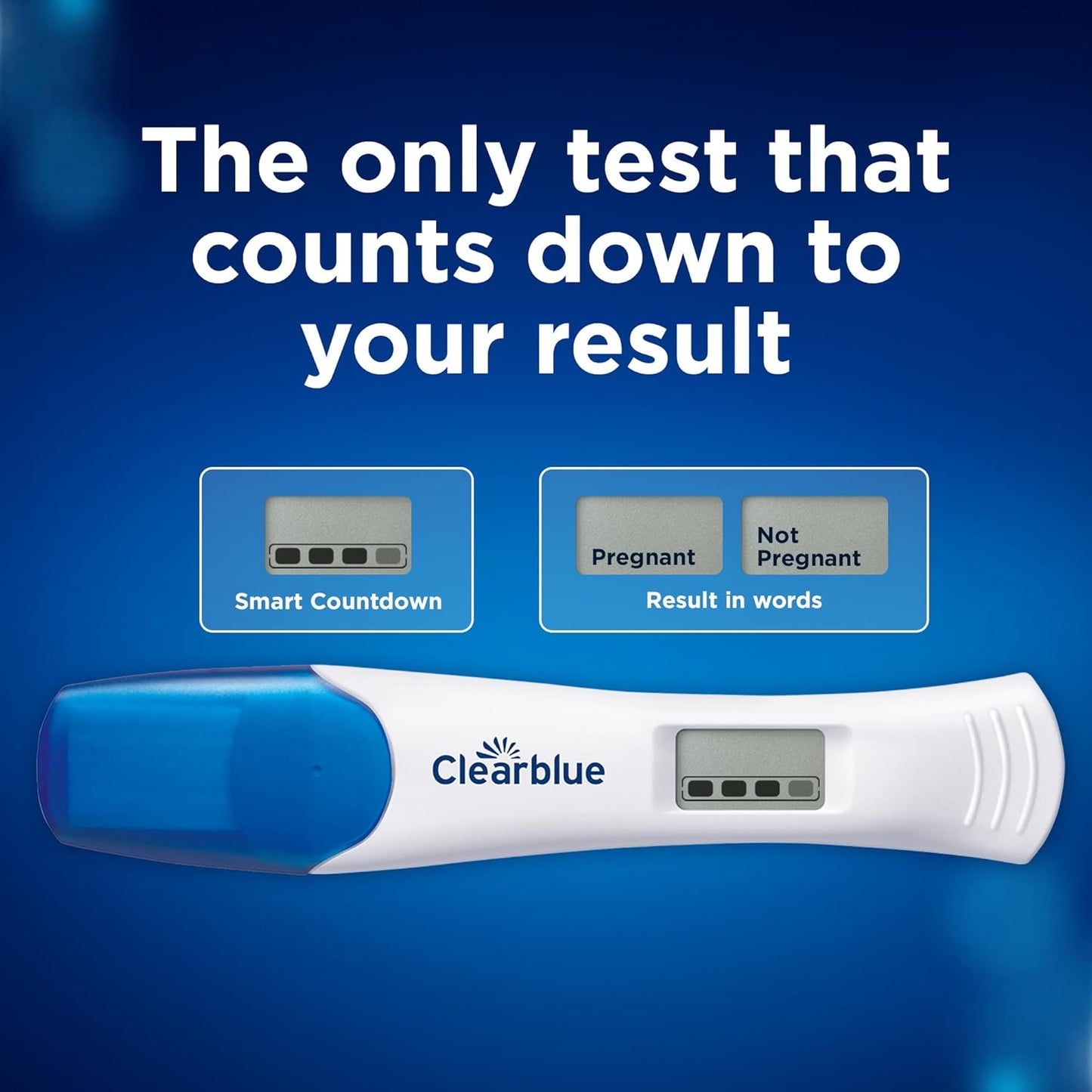 Clearblue Pregnancy Test Combo Pack, 4ct - Digital with Smart Countdown & Rapid Detection - Value Pack Clearblue