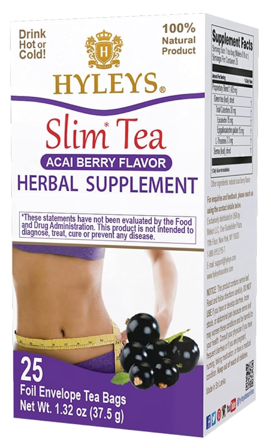 Hyleys Slim Tea - 25 Tea Bags