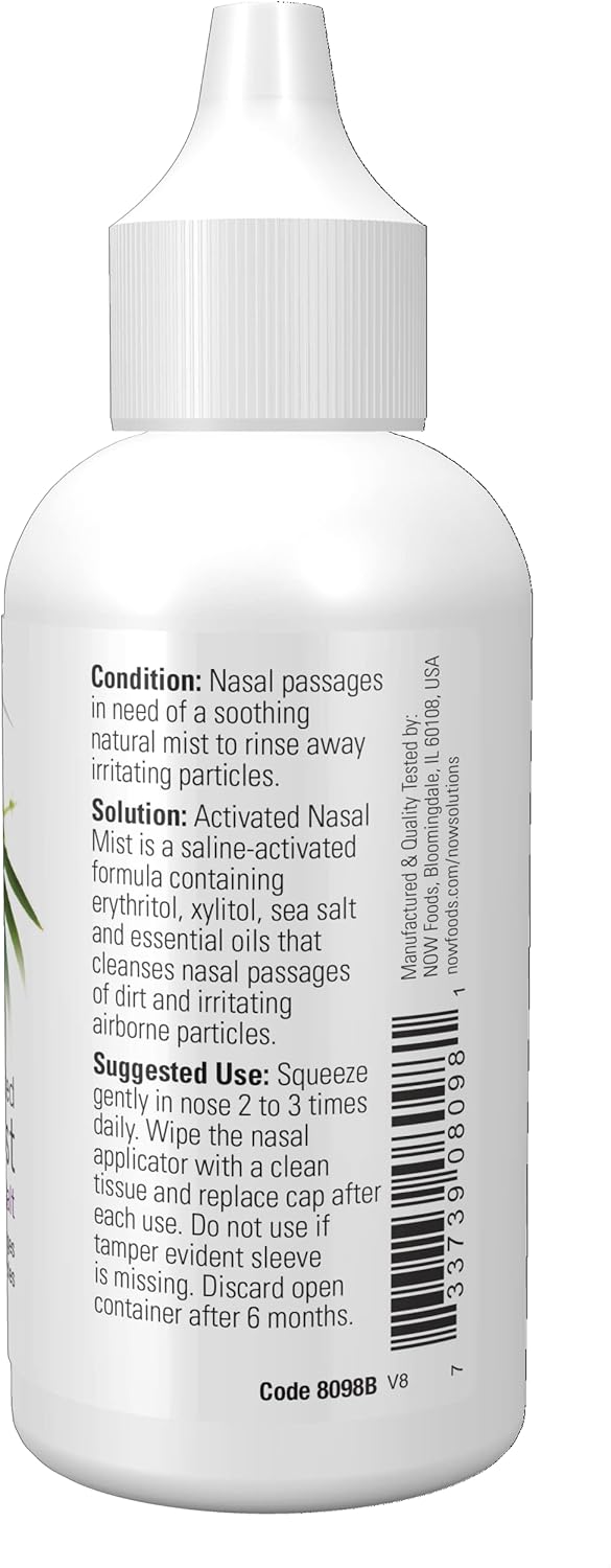 NOW Foods Activated Nasal Mist, 2 oz