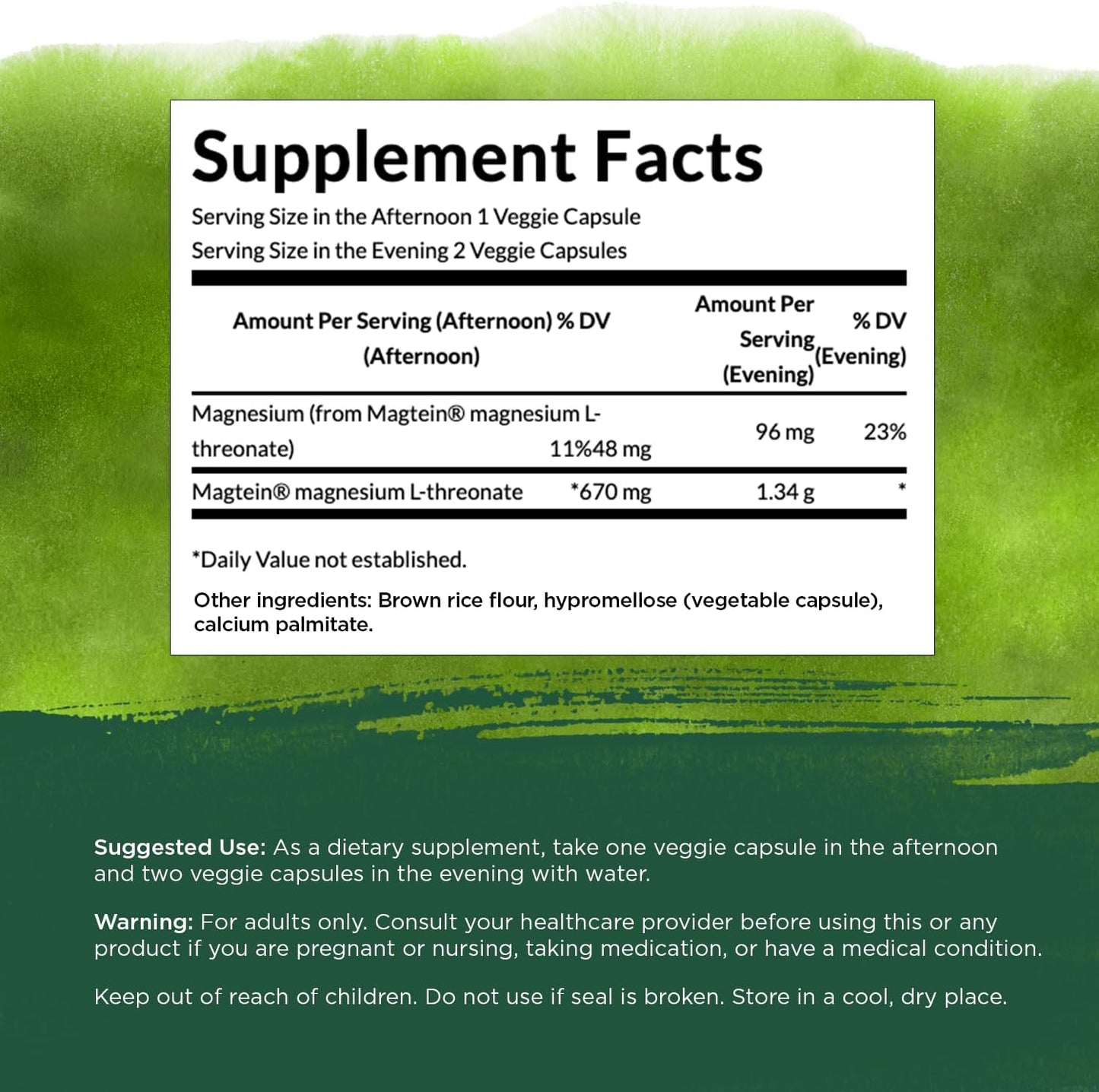 Swanson, Magnesium L-Threonate, 90 Veggie Capsules