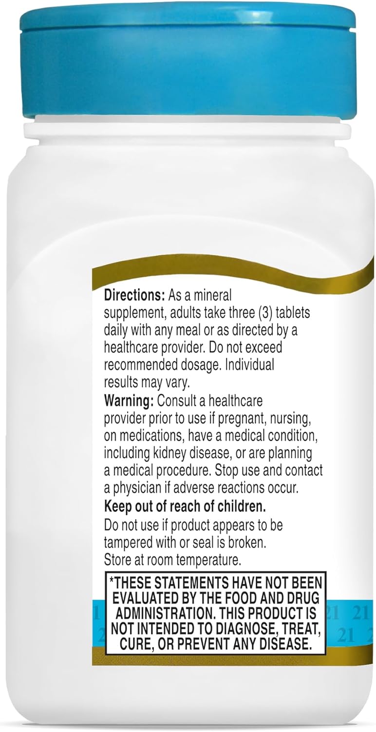 21st Century, Calcium Magnesium Zinc + D3, 90 Tablets