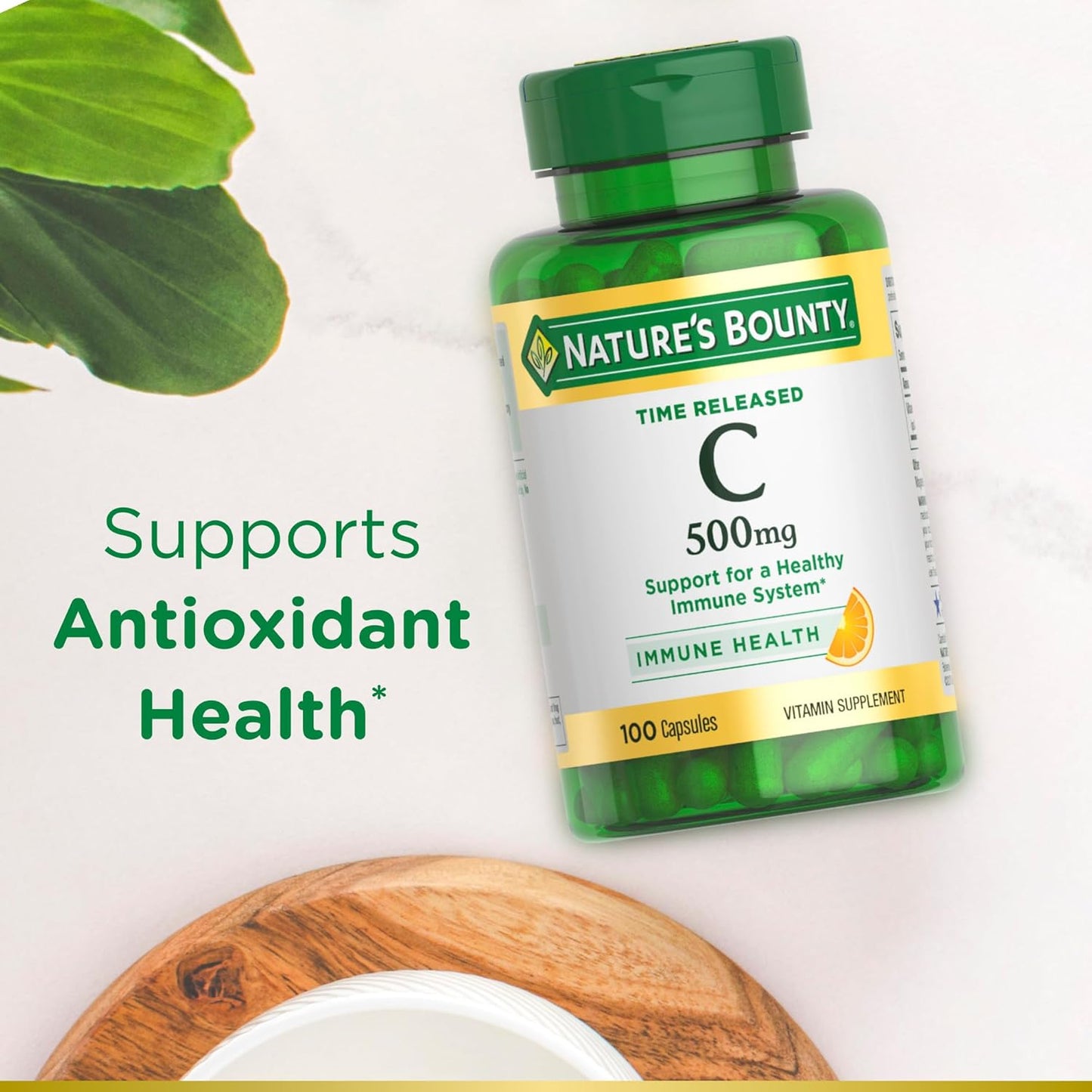 Nature's Bounty Time Released Vitamin C, 500mg, 100 Capsules