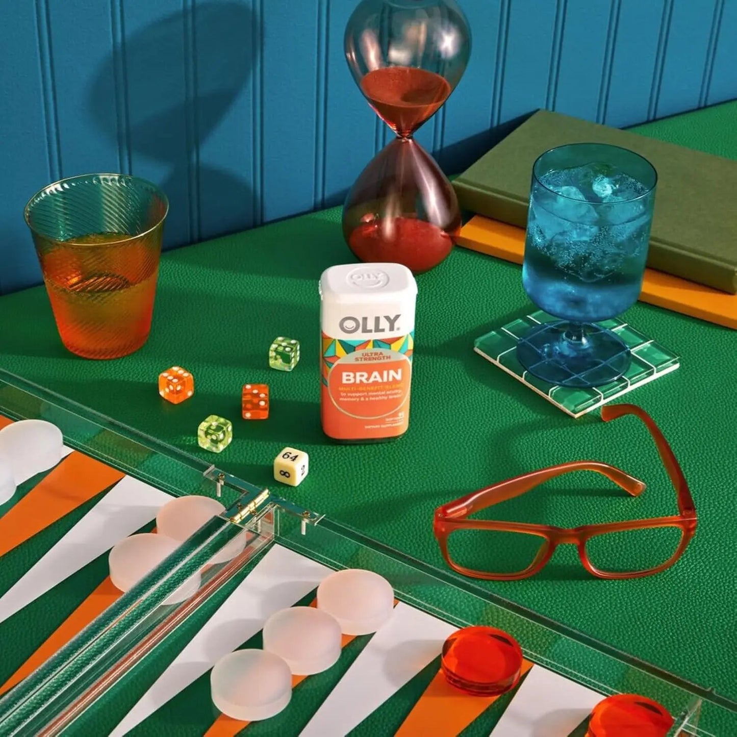 OLLY Ultra Strength Brain Softgels, Nootropic, Supports Healthy Brain Function, Memory, Focus and Concentration, Omega-3s, Vitamins B6 and B12, 30 Day Supply - 60 Count Vitamins Depots