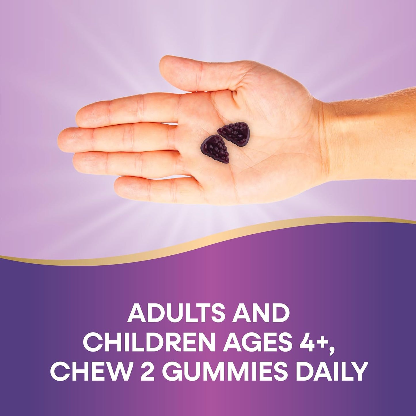 Nature's Way Elderberry Gummies Vitamin C, Vitamin D & Zinc, Immune Support for Kids & Adults 60 Gummies