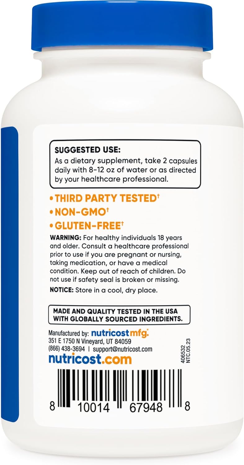 Nutricost Resveratrol 700mg, 120 Capsules - Gluten Free, Non-GMO, Vegan