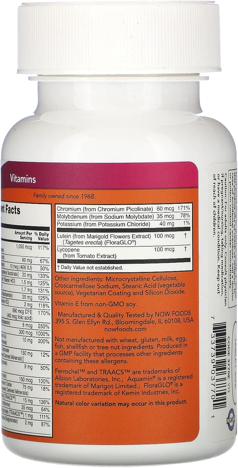 NOW Foods, Daily Vits, Multi Vitamin & Mineral, 100 Tablets