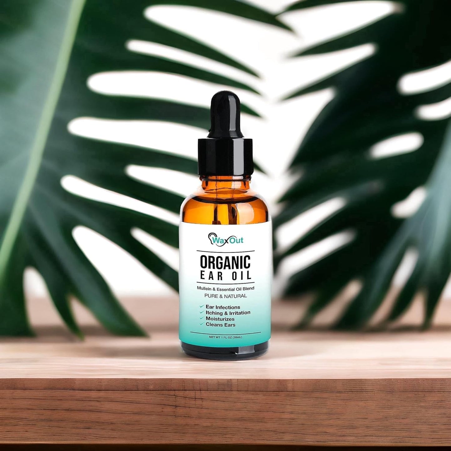 Natural Mullein Ear Wax Removal Oil & Cleaner with Garlic | Pain & Earache Drops | Earwax Softener, Moisturizer & Allergy Soothing | Tinnitus, Itching, Ringing, Infections & Clogged Ears Relief