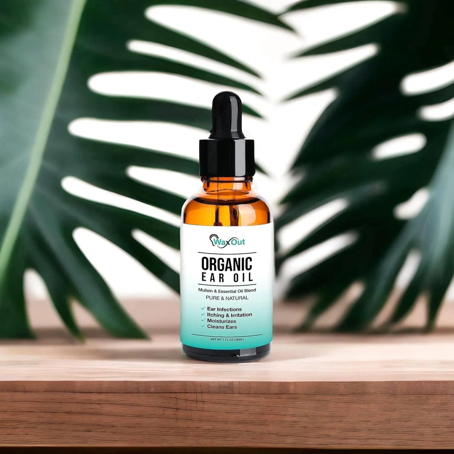 Natural Mullein Ear Wax Removal Oil & Cleaner with Garlic | Pain & Earache Drops | Earwax Softener, Moisturizer & Allergy Soothing | Tinnitus, Itching, Ringing, Infections & Clogged Ears Relief WaxOut