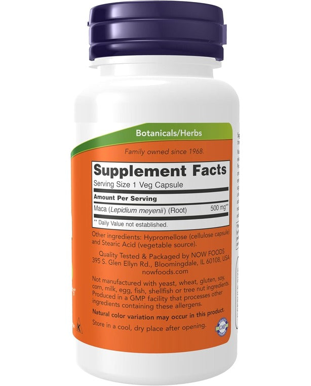 NOW Foods, Maca, 500 mg, 100 Veg Capsules