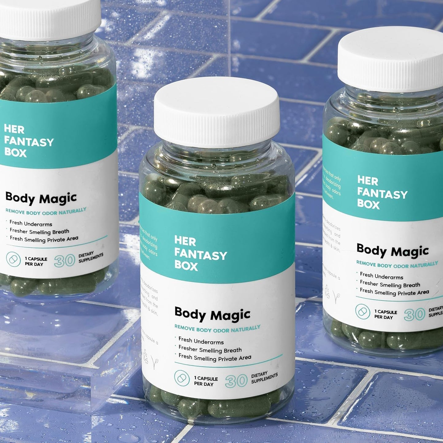 Her Fantasy Box | Body Magic Chlorophyll Capsules - 30 Vegan Capsules Fantasy Box