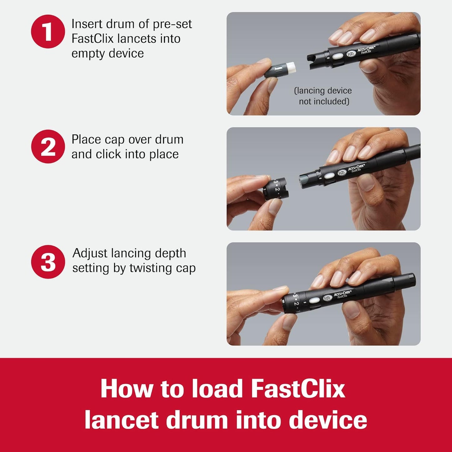FastClix Diabetes Lancets for Diabetic Blood Glucose Testing (Pack of 102)