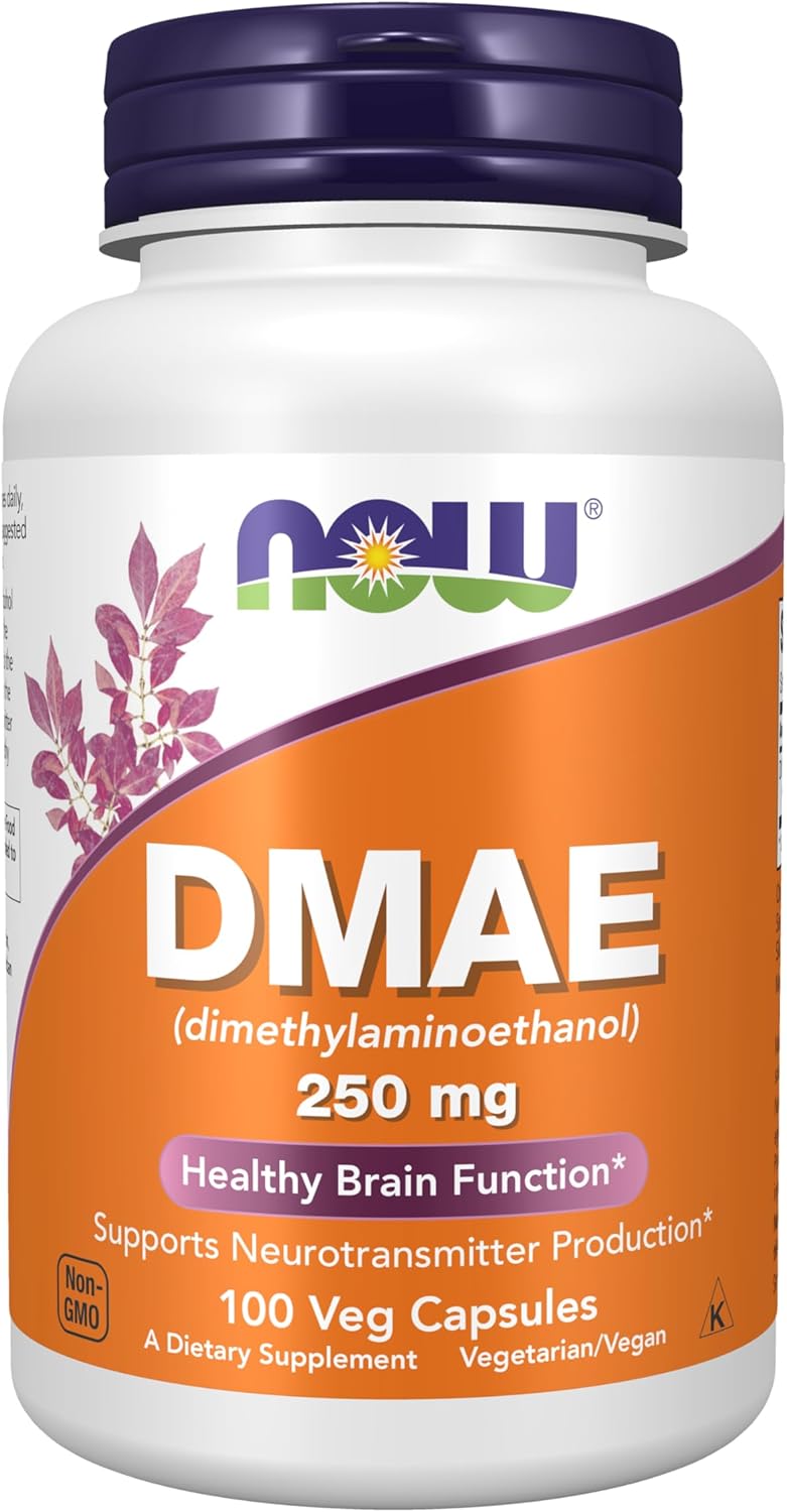 NOW Foods Supplements, DMAE, 250 mg, 100 Veg Capsules