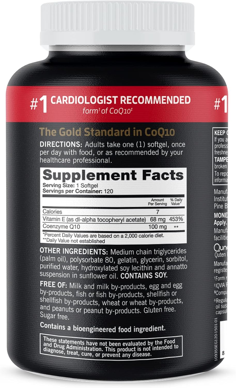 Qunol Ultra 3x Better Absorption Coenzyme Q10 Supplements - Antioxidant Supplement For Vascular And Heart Health & Energy Production - 4 Month Supply - 120 Count