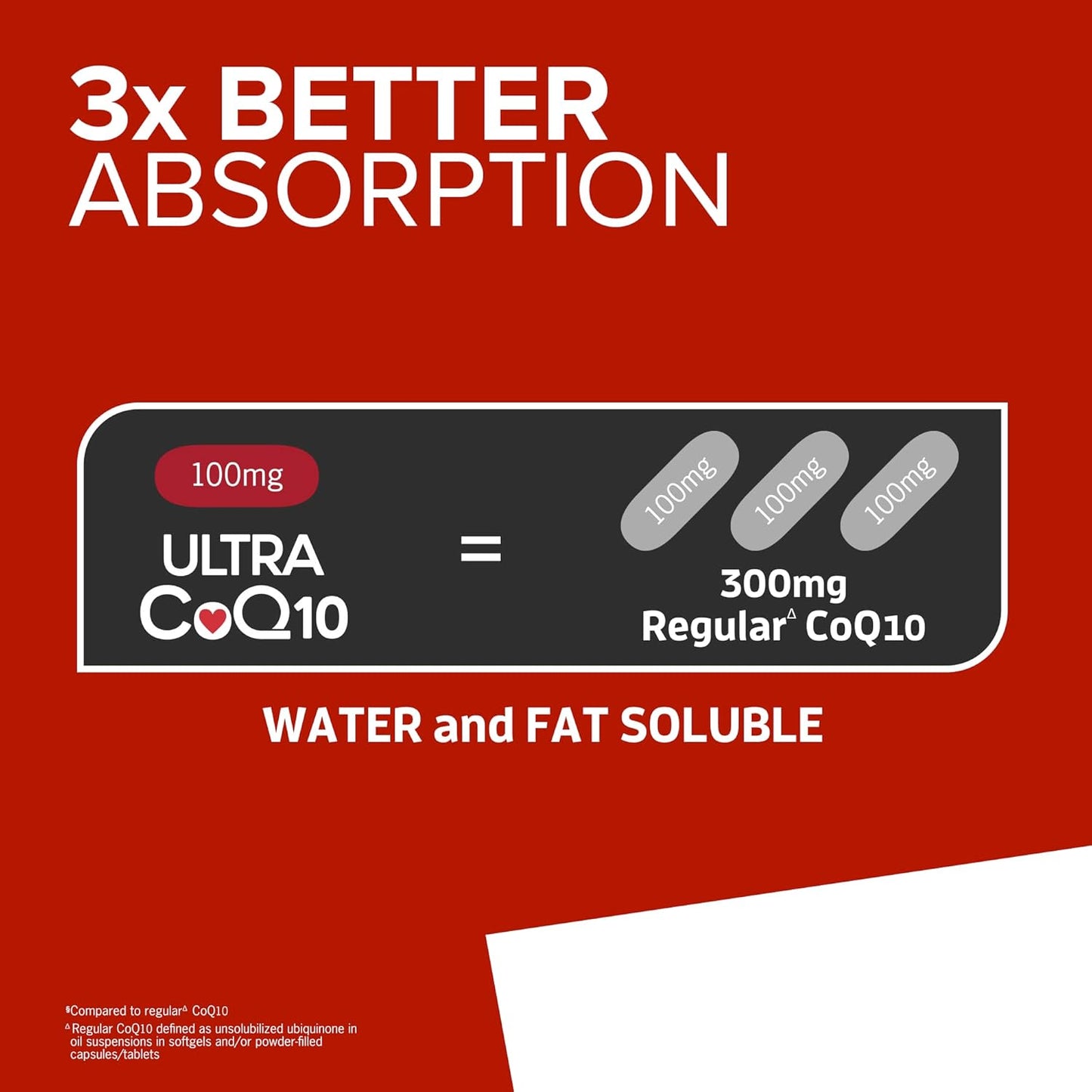 Qunol Ultra 3x Better Absorption Coenzyme Q10 Supplements - Antioxidant Supplement For Vascular And Heart Health & Energy Production - 4 Month Supply - 120 Count
