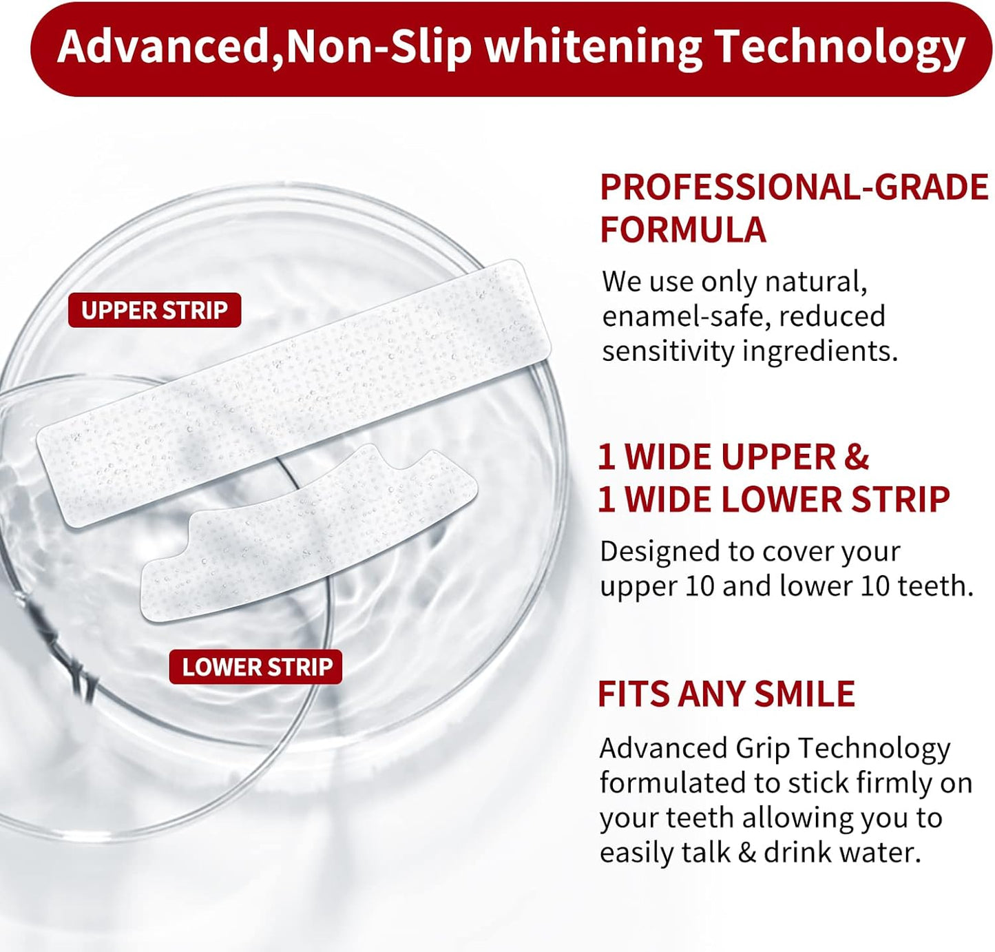 Ectest Teeth Whitening Strips for Teeth Sensitive, Professional Teeth Whitening Kit for Coffee Drinker, 28 Teeth Whitener Strips Coconut Flavor, 14 Treatments Easy to Use