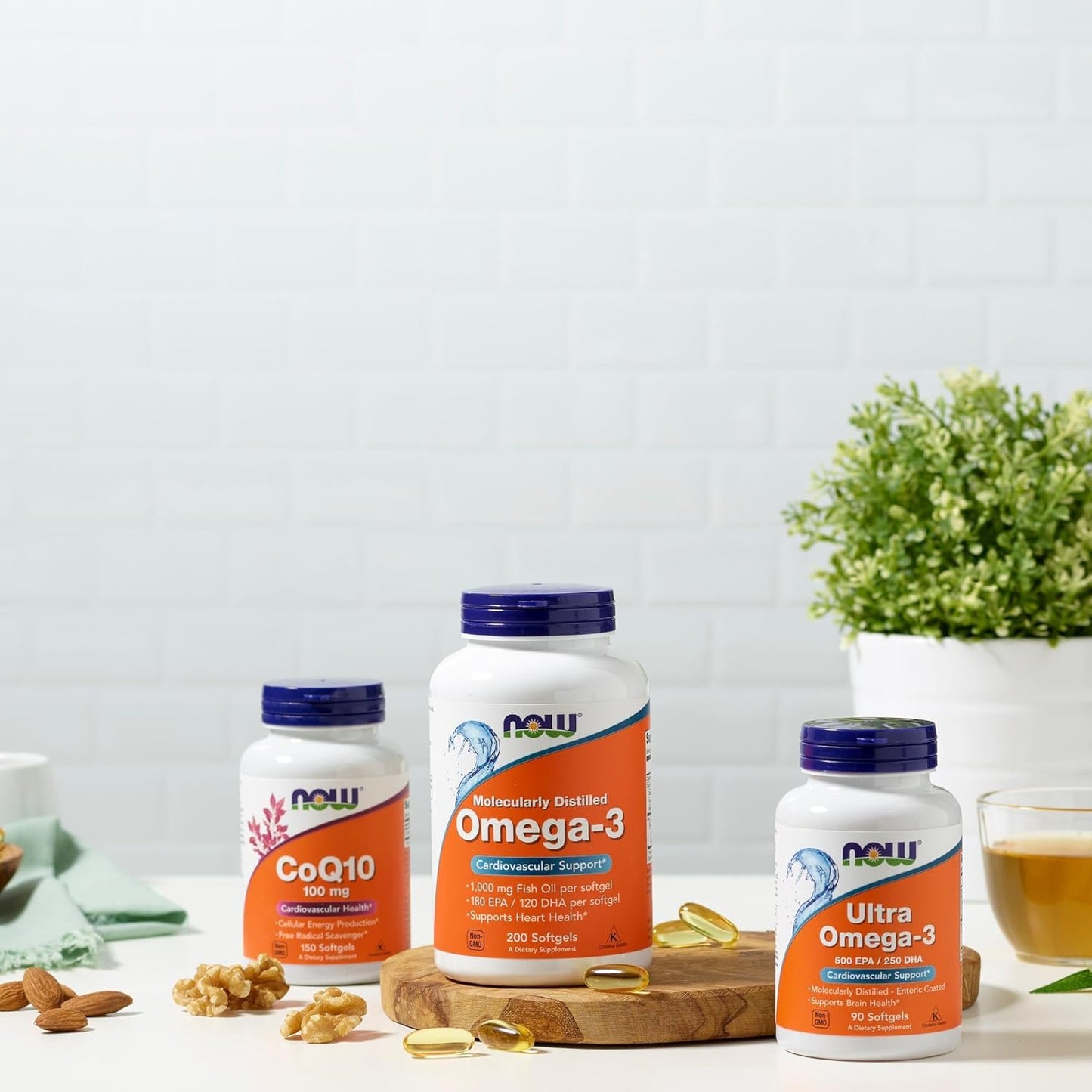NOW Foods Supplements, Omega-3 180 EPA / 120 DHA, Molecularly Distilled, 200 Softgels