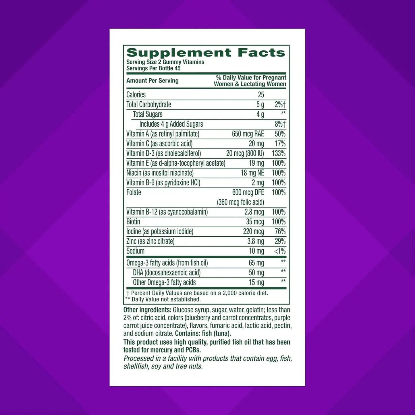 vitafusion PreNatal Gummy Vitamins, Raspberry Lemonade Flavored, Pregnancy Vitamins for Women, With Folate and DHA, America’s Number 1 Gummy Vitamin Brand,. vitafusion