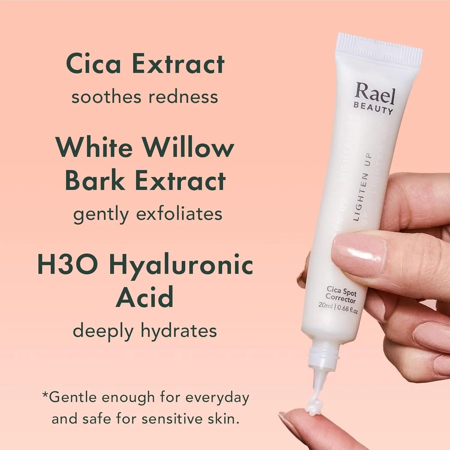 Rael Bundle - Invisible Spot Cover (96 Count) & Cica Spot Corrector Cream (0.68oz, 20ml) Rael