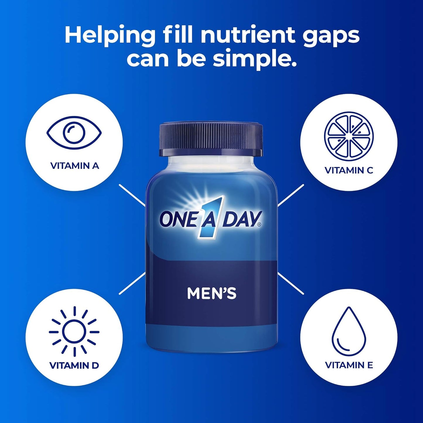 One A Day Men's Multivitamin Tablets, Multivitamins for Men, 60 Ct