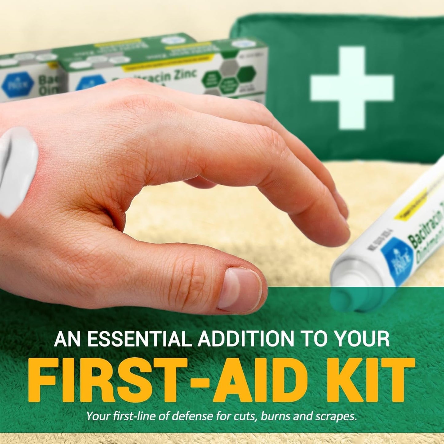 MED PRIDE Bacitracin Zinc Ointment | 1 Oz Tube Med Pride