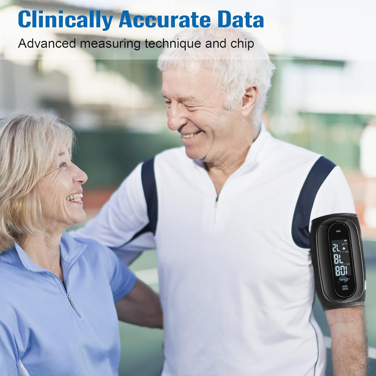 Lovia Blood Pressure Monitor Upper Arm with One Piece Design, Digital BP Machine for Home Use with Cuff Size 9-14 Inch, Portable Meter, Built-in Battery