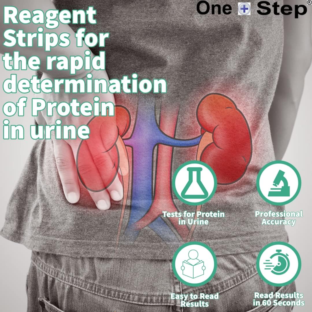 One Step Protein Urine Testing Kit 100 Test Strips