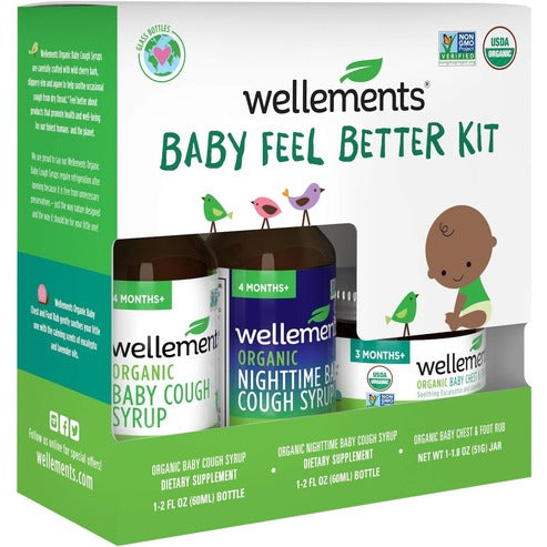 Wellements Organic 3 Piece Baby Feel Better Kit Wellements