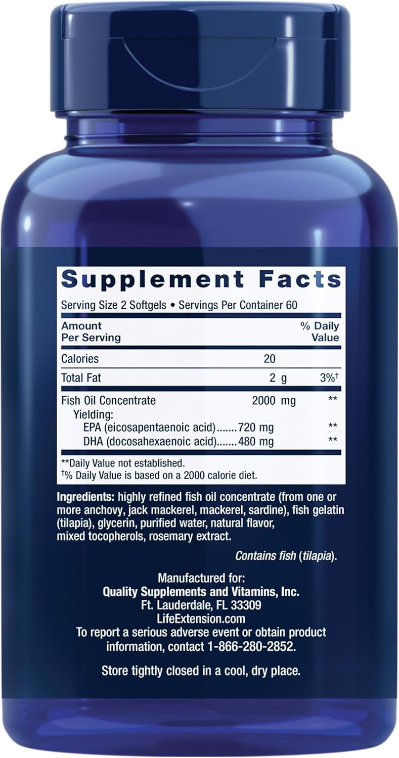 Life Extension, Mega EPA/DHA, 120 Softgels