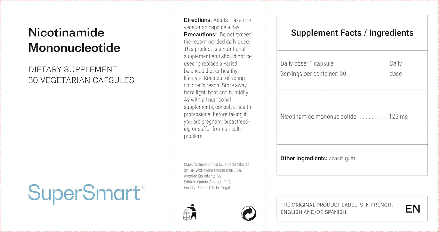 Supersmart - Smart Eyes™ - Eye Drops with 1% N-Acetyl-L-carnosine - Helps to Prevent Dry Eye & Irritation | Non-GMO & Gluten Free - 2 Containers of 5 ml
