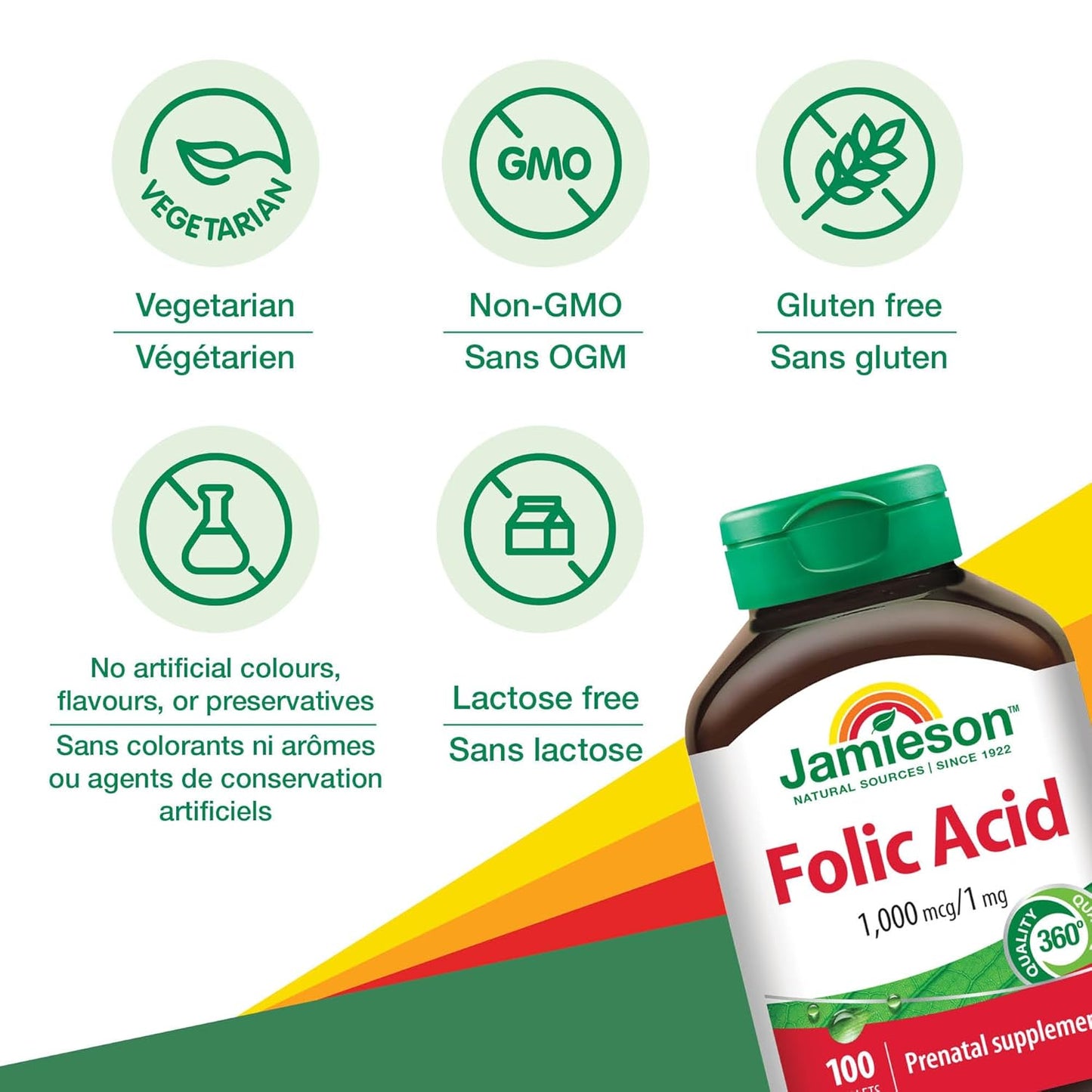 Jamieson Folic Acid 1mg 100 Tables