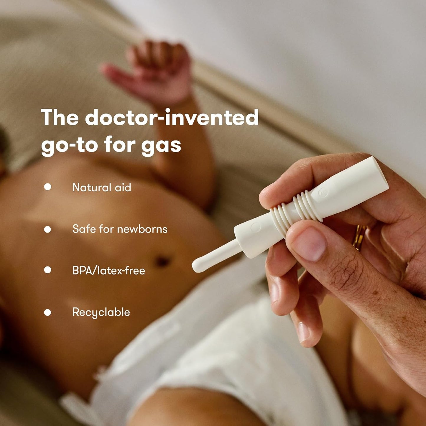 Frida Baby Fart Freeing Essentials | Includes Windi and Gassy Belly Rub for Safe, Natural, and Instant Gas and Colic Relief for Infants and Babies