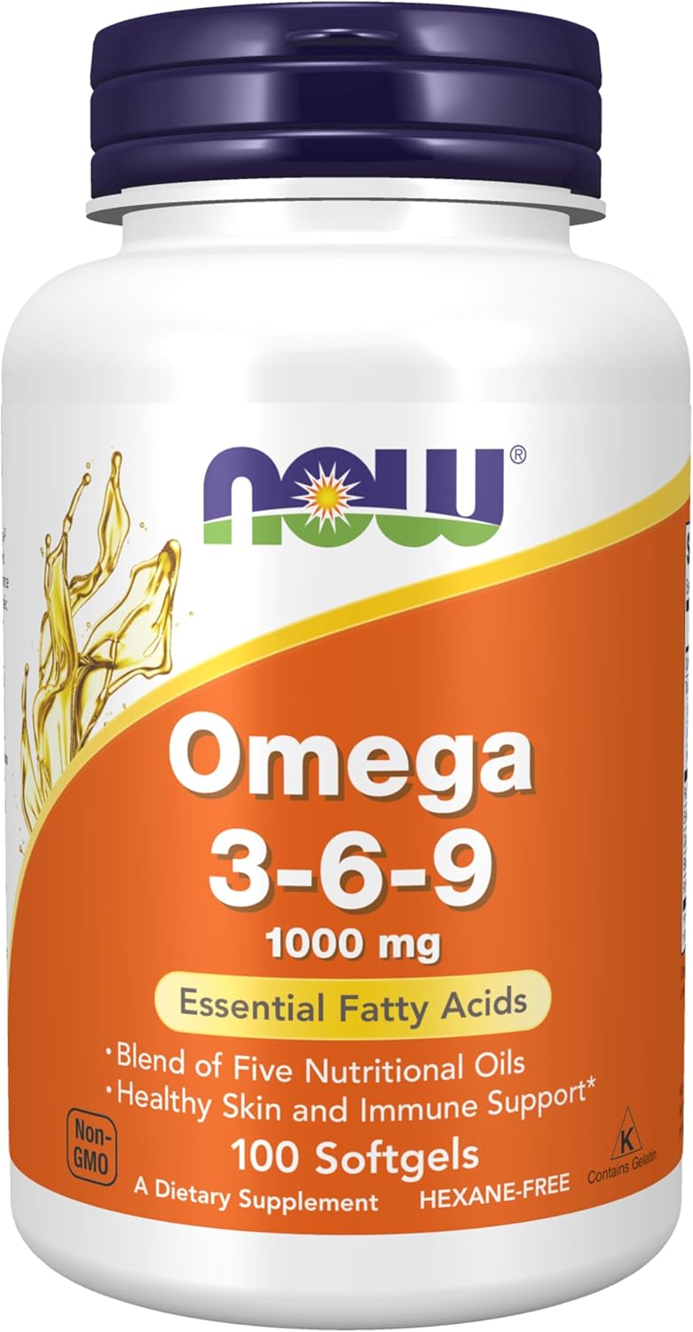 NOW Foods Supplements, Omega 3-6-9 1000 mg, 100 Softgels