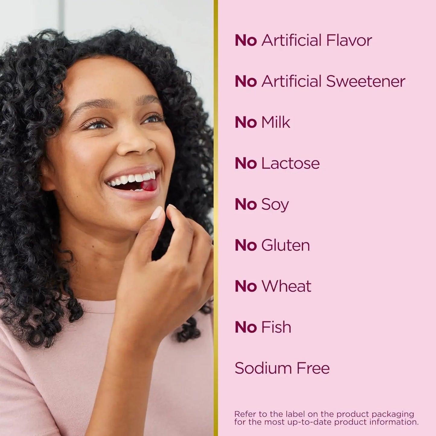 Nature's Bounty Optimal Solutions Women's Multivitamin Gummies, Dietary Supplement, Raspberry Flavor, 80 Count Nature's Bounty