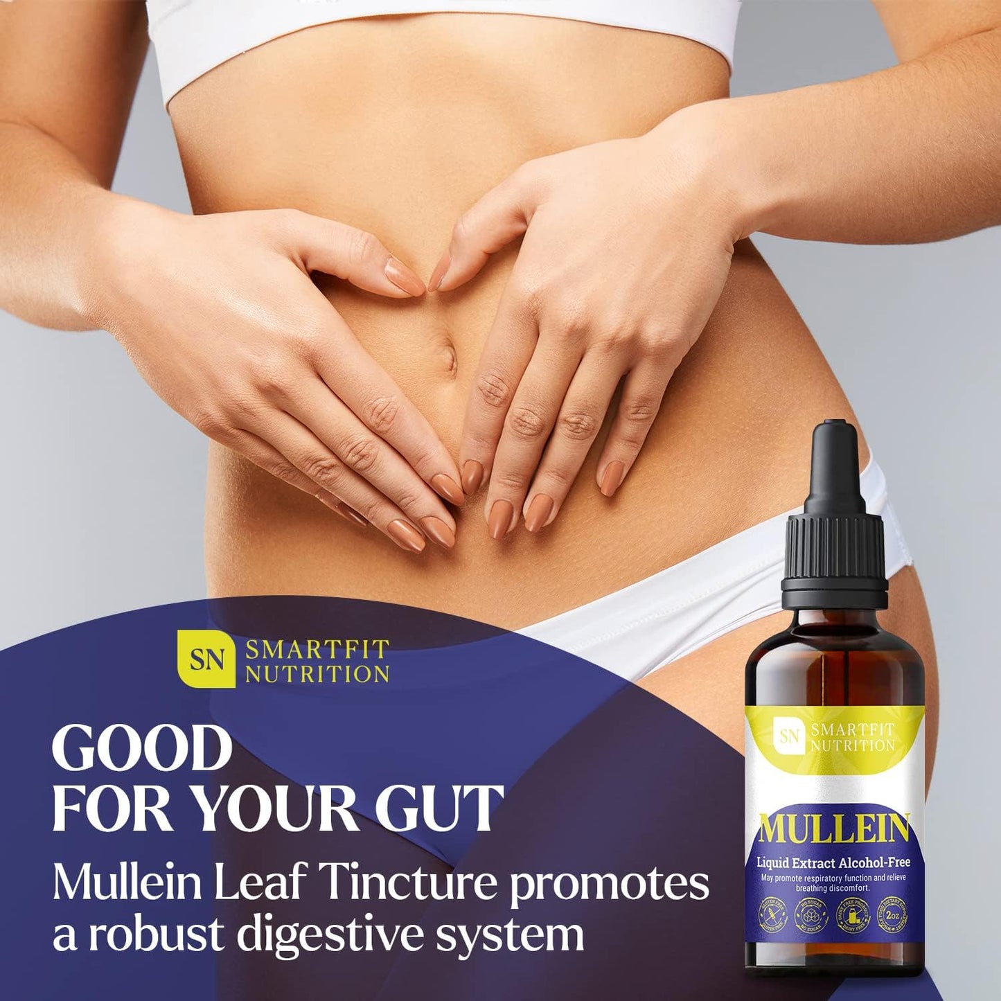 Mullein - Mullein Leaf Extract - Lung Cleanse - Mullein Drops - Organic Mullein Supplement for Respiratory System Support & Healthy Mucous Membranes - Verbascum Densiflorum for Quit Smoking Aid - 4 oz