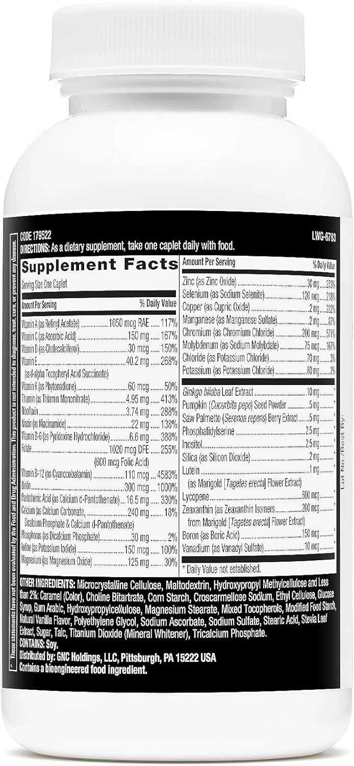 GNC MEGA Men 50 Plus One Daily Multivitamin, 60 caps