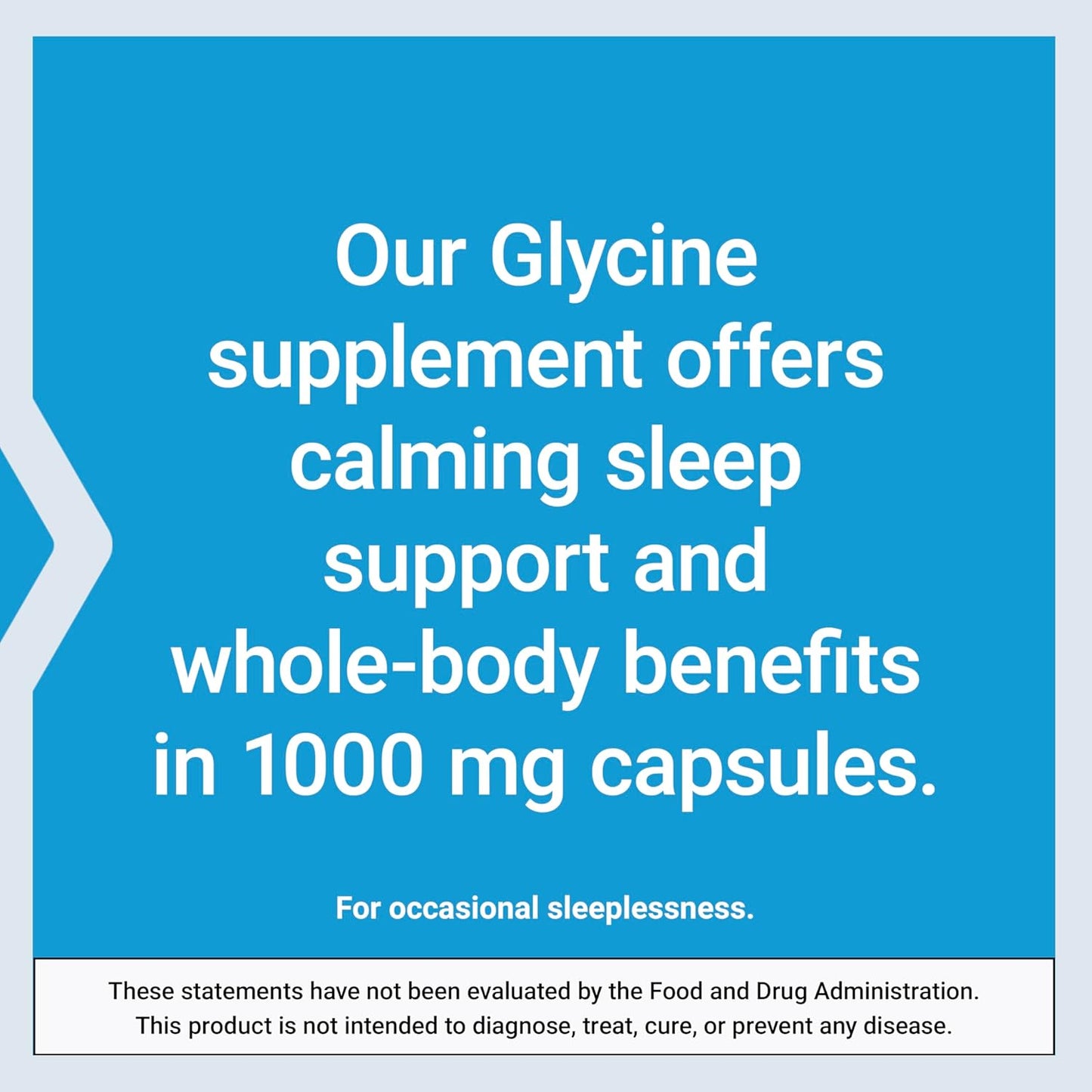 Life Extension Glycine, 1000 mg, Amino Acid That Promotes Healthy Sleep, Gluten-Free, Non-GMO, Vegetarian, 100 Capsules Life Extension