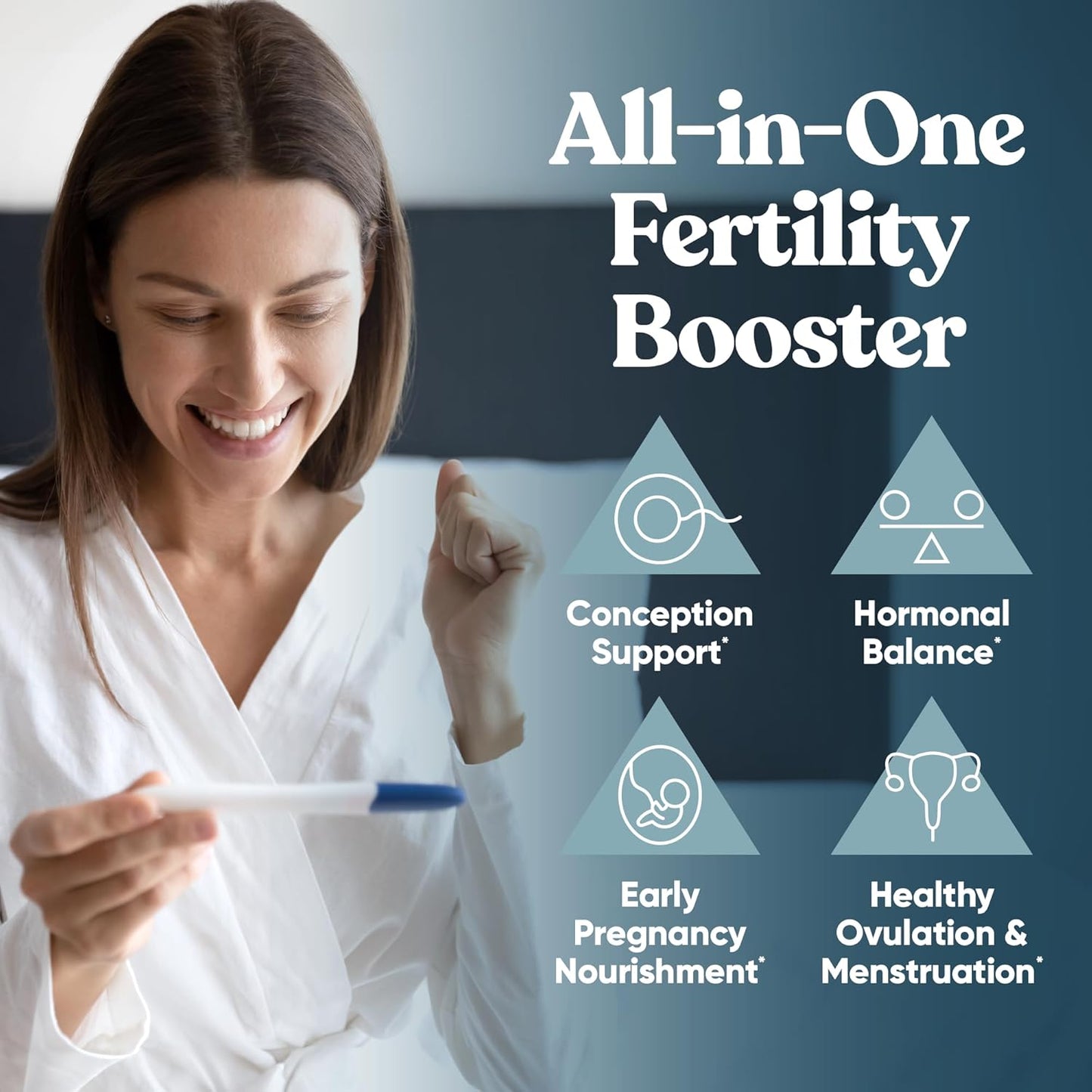 Conception Fertility Supplements for Women – Prenatal Vitamins – Promote Hormone Balance, Cycle Consistency, Aid Ovulation – Myo-Inositol, Folate, Folic Acid, Vitex, More – 60 Vegetarian Soft Capsules