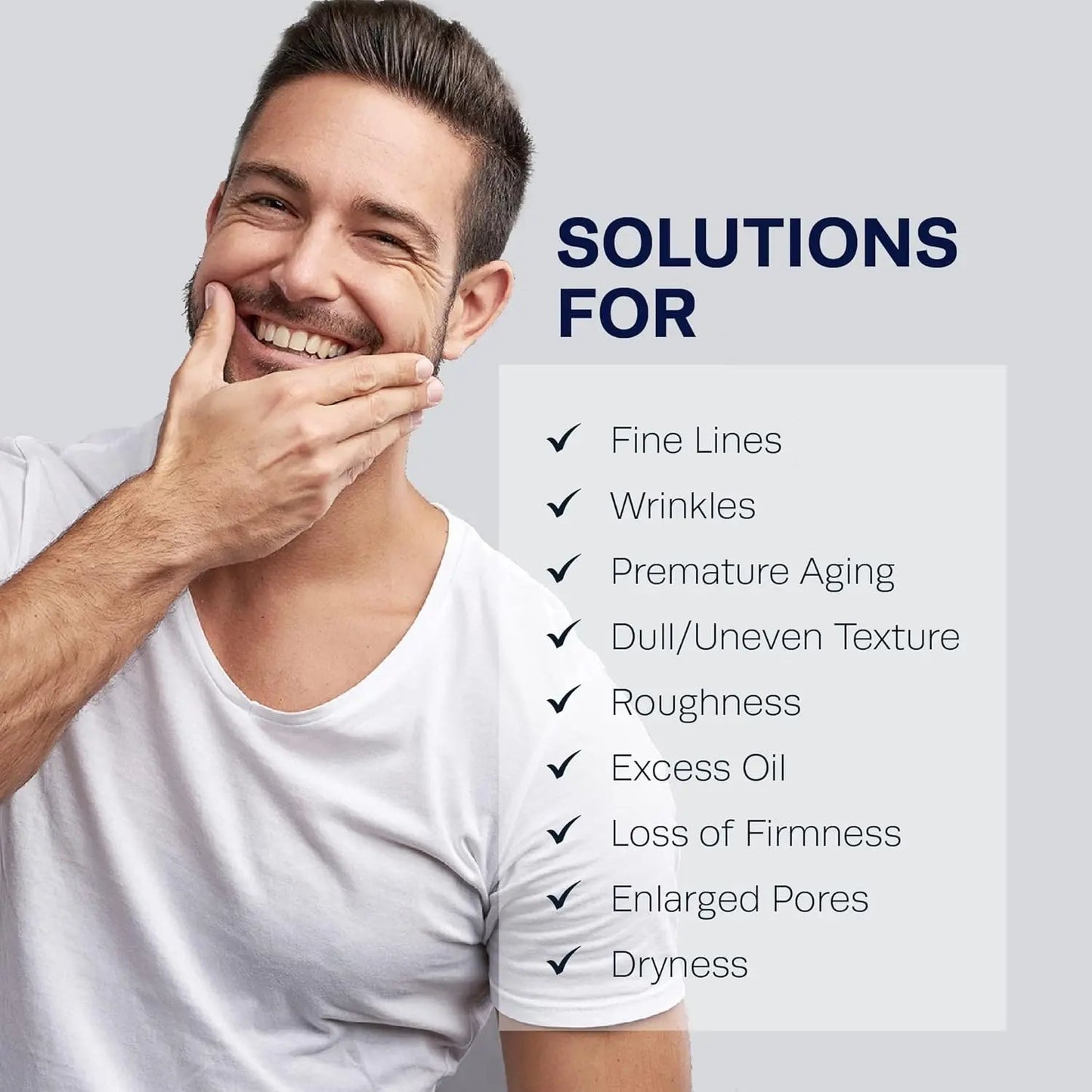 HommeFace Anti-Aging Revitalizing Eye Cream for Men with Volufiline 2%, Ceramide & Collagen, 1.05 oz Homme Face