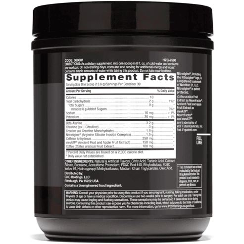 Beyond Raw LIT | Clinically Dosed Pre-Workout Powder | Contains Caffeine, L-Citruline, and Beta-Alanine, Nitric Oxide and Pre-workout Supplement | Strawberry Lemonade | 30 Servings